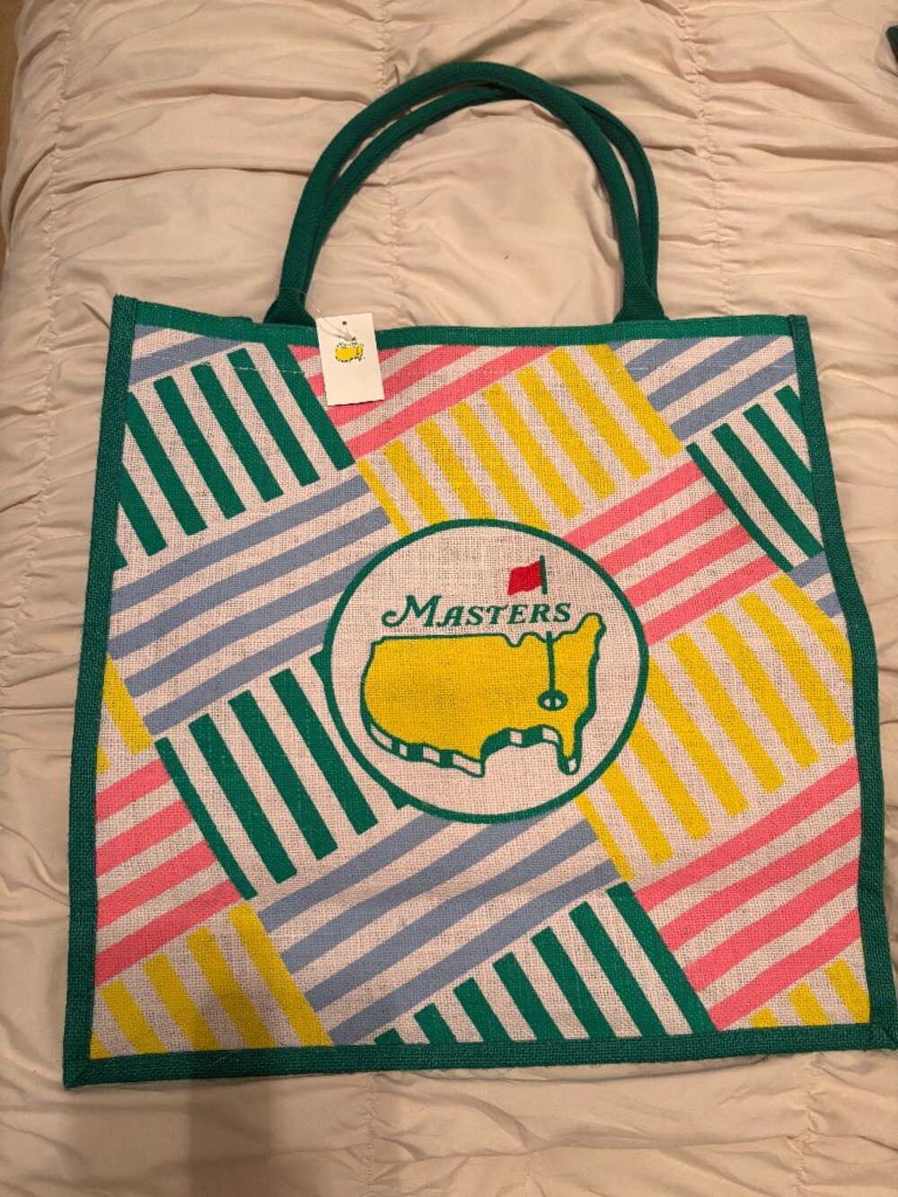 MASTERS' JUTE TOTE BAG